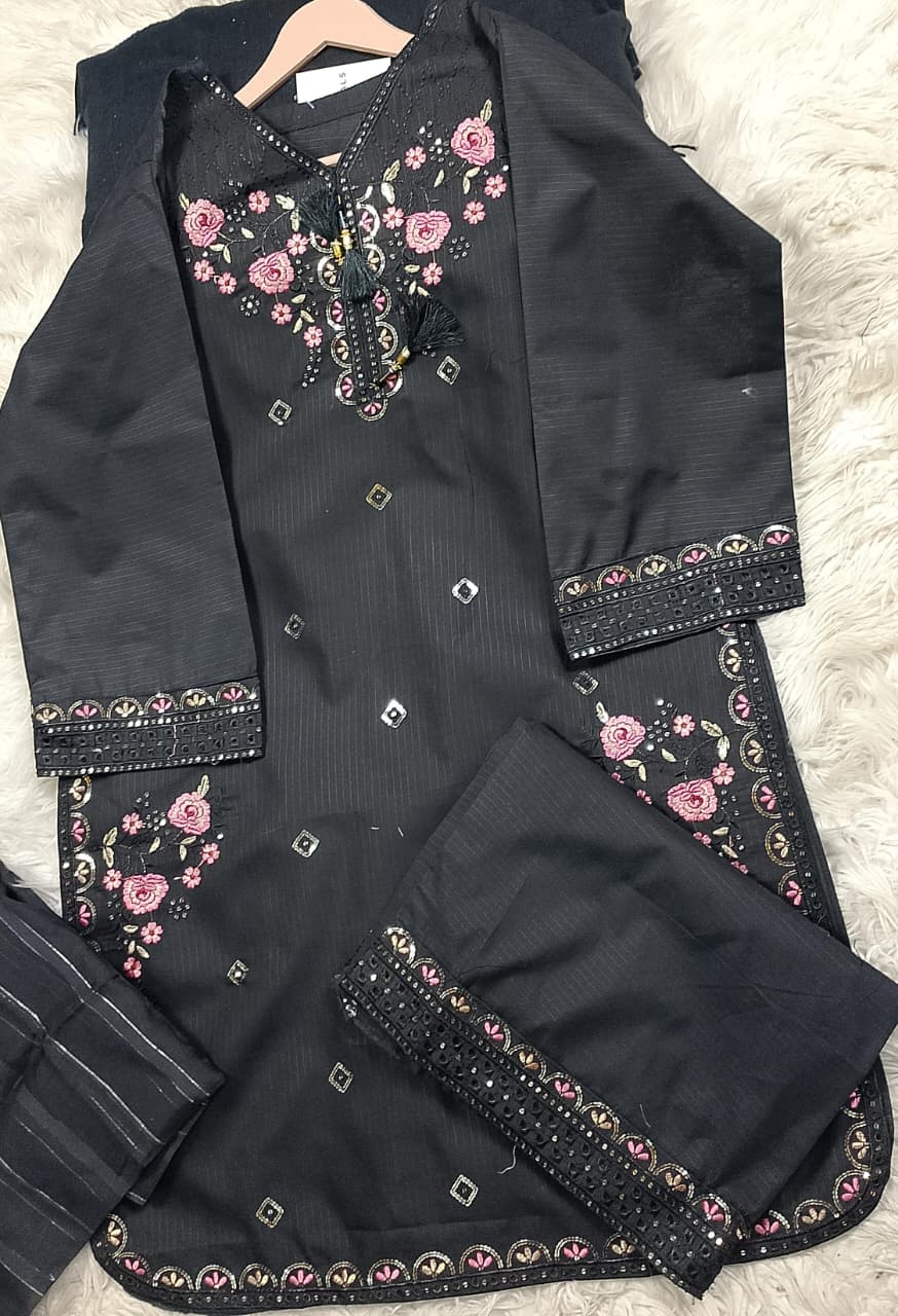 3 PIECE - EMBROIDERED LAWN SUIT