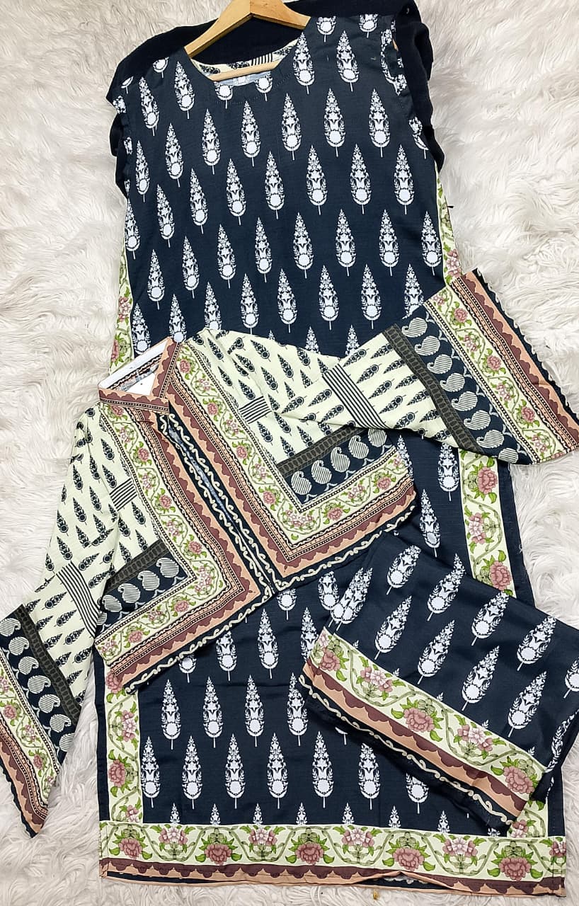 3 PIECE - EMBROIDERED LAWN SUIT