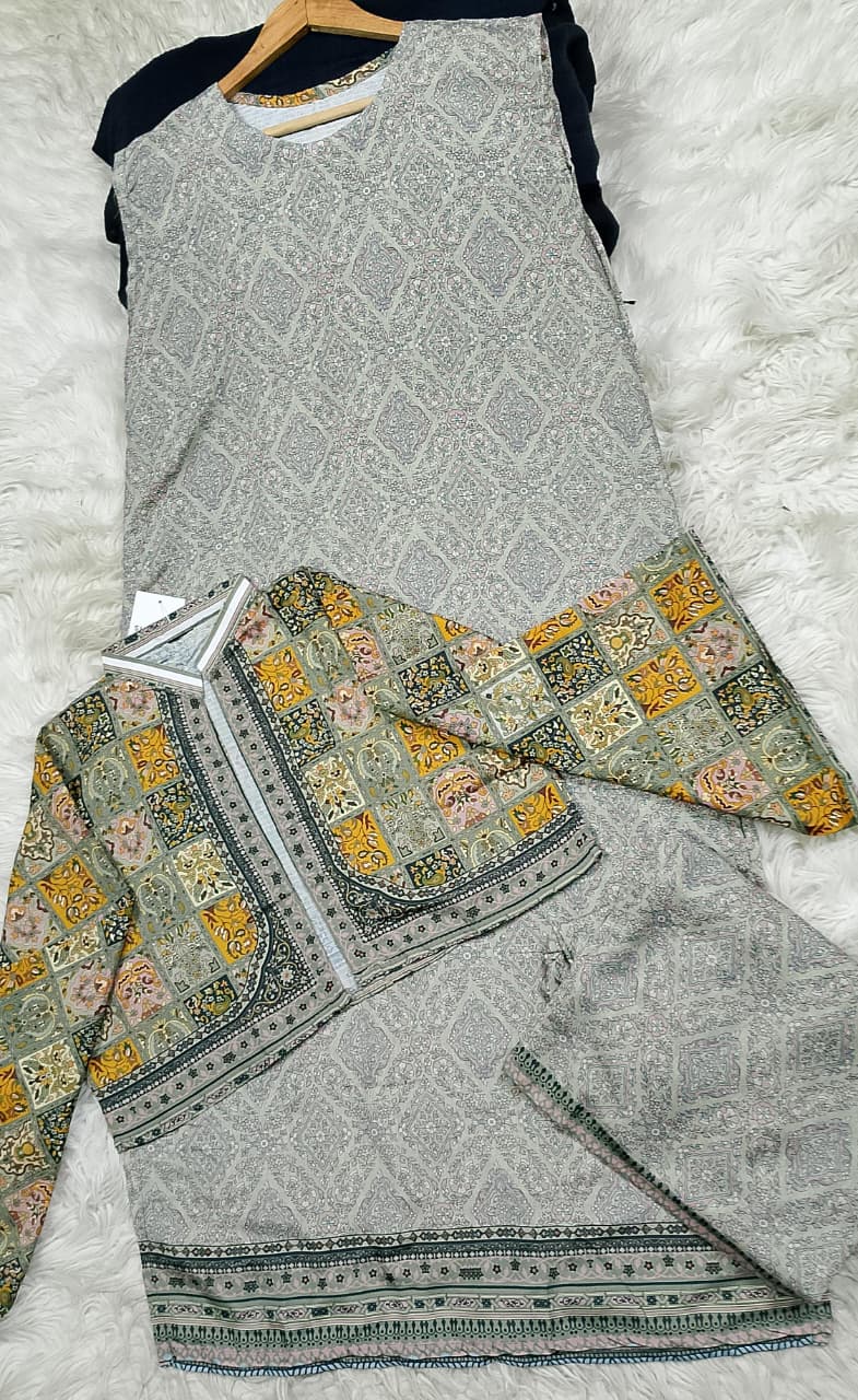 3 PIECE - EMBROIDERED LAWN SUIT