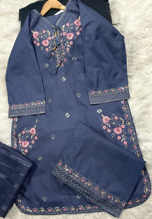 3 PIECE - EMBROIDERED LAWN SUIT