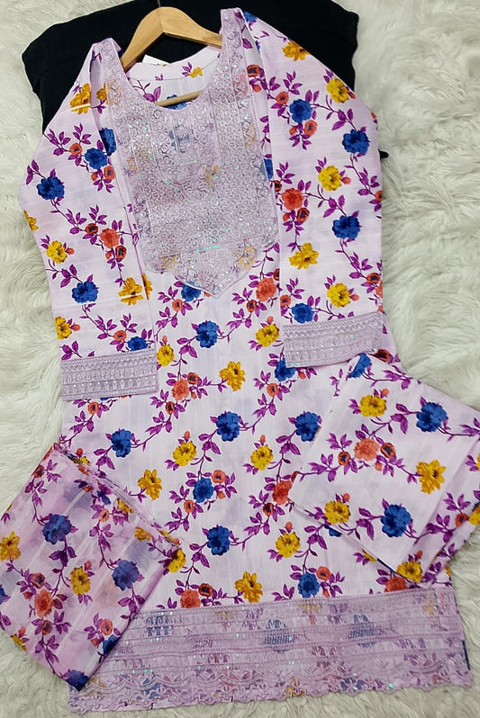 3 PIECE - EMBROIDERED LAWN SUIT