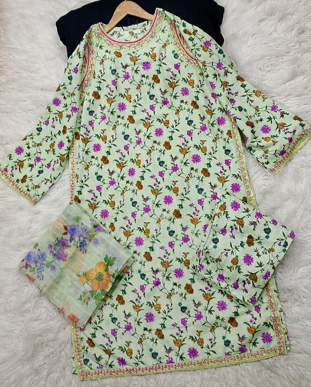 3 PIECE - EMBROIDERED LAWN SUIT
