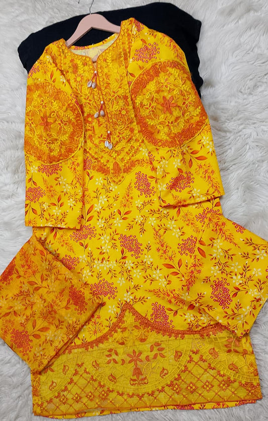 3 PIECE - EMBROIDERED LAWN SUIT