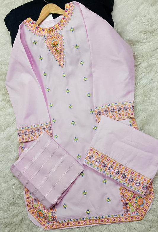 3 PIECE - EMBROIDERED LAWN SUIT