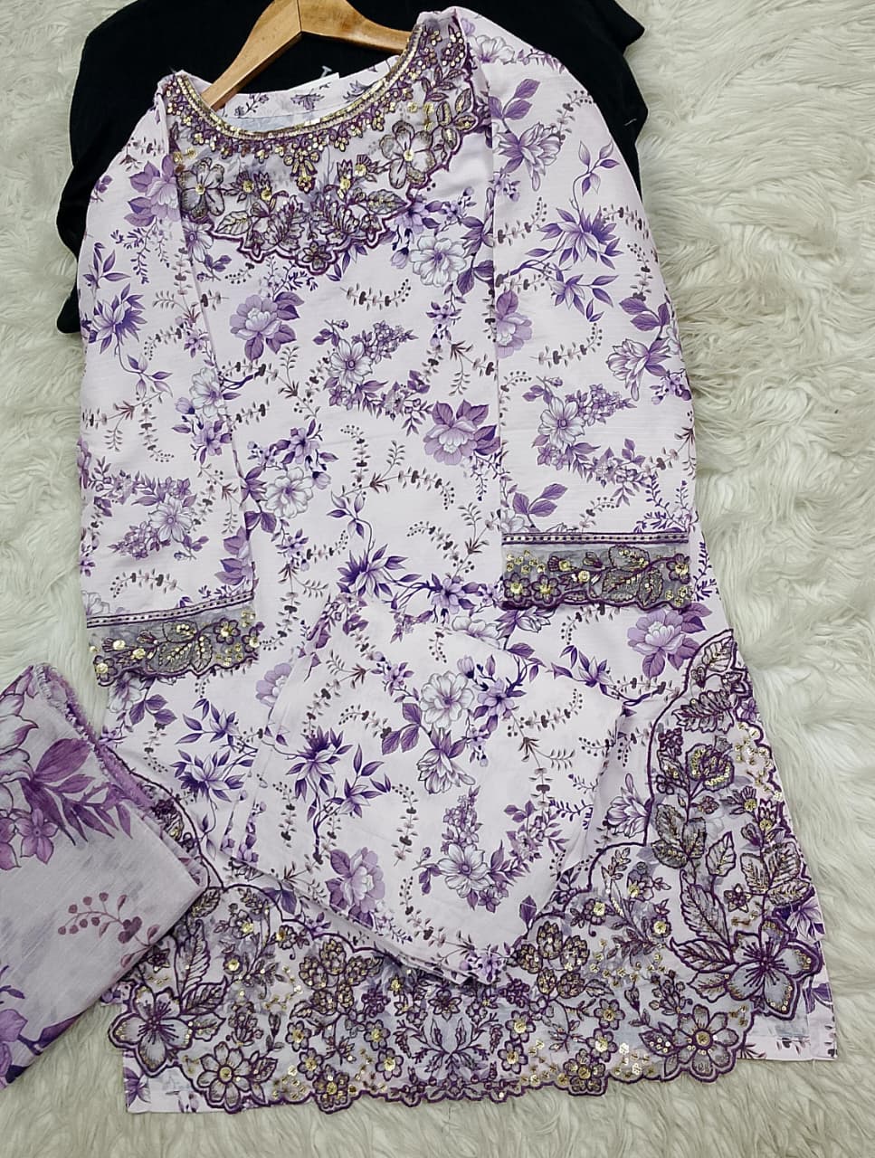 3 PIECE - EMBROIDERED LAWN SUIT