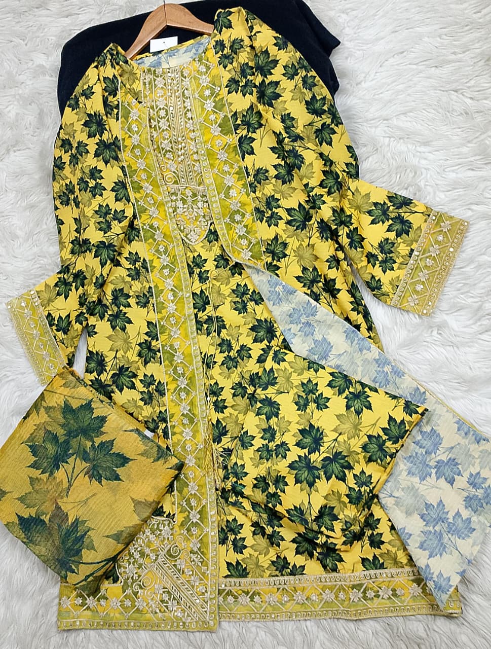 3 PIECE - EMBROIDERED LAWN SUIT