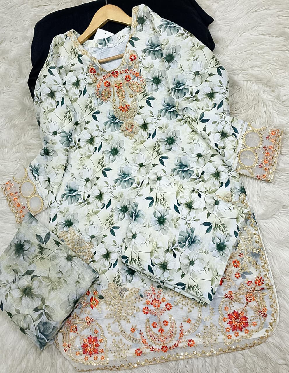 3 PIECE - EMBROIDERED LAWN SUIT