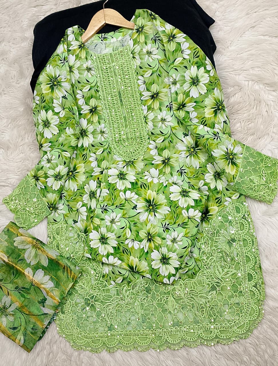 3 PIECE - EMBROIDERED LAWN SUIT