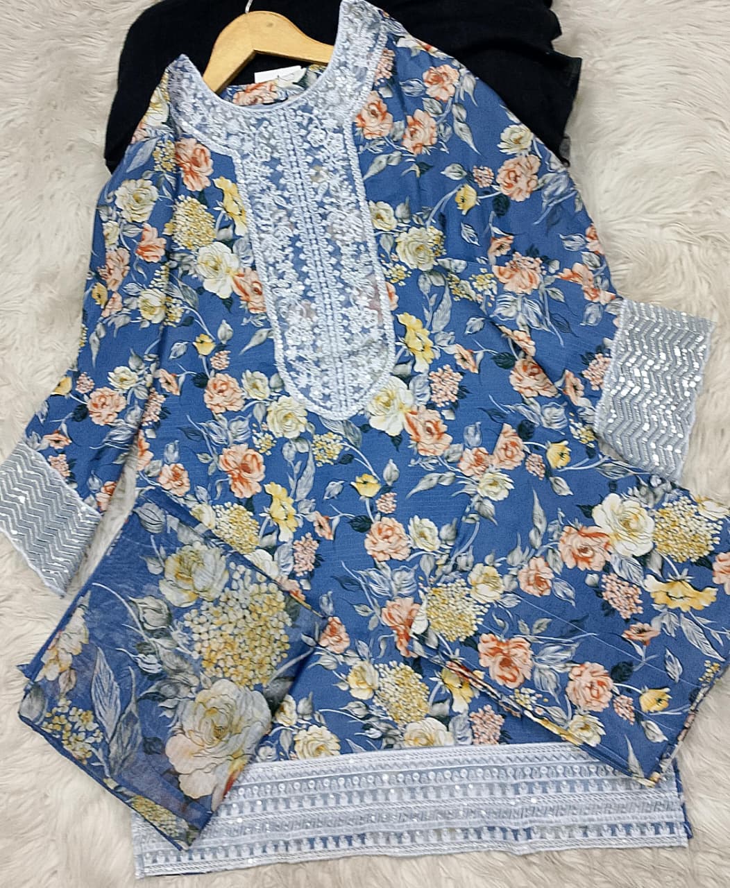 3 PIECE - EMBROIDERED LAWN SUIT
