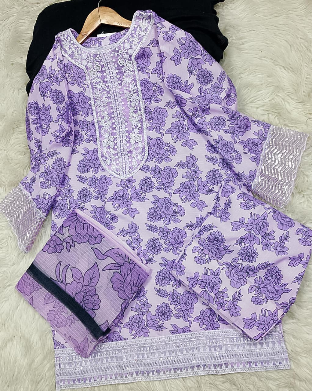 3 PIECE - EMBROIDERED LAWN SUIT