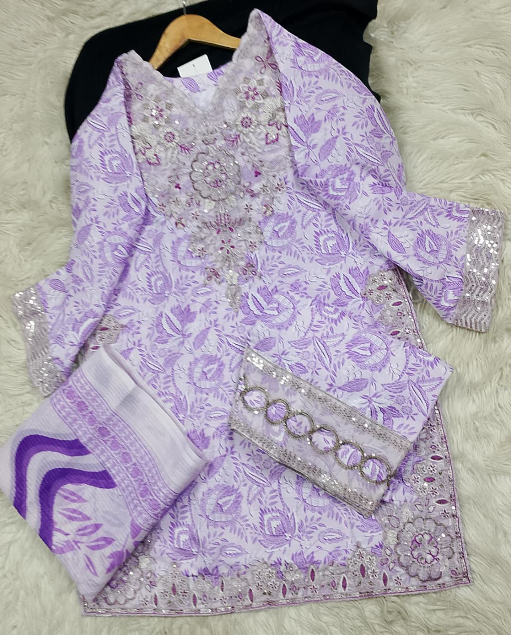 3 PIECE - EMBROIDERED LAWN SUIT