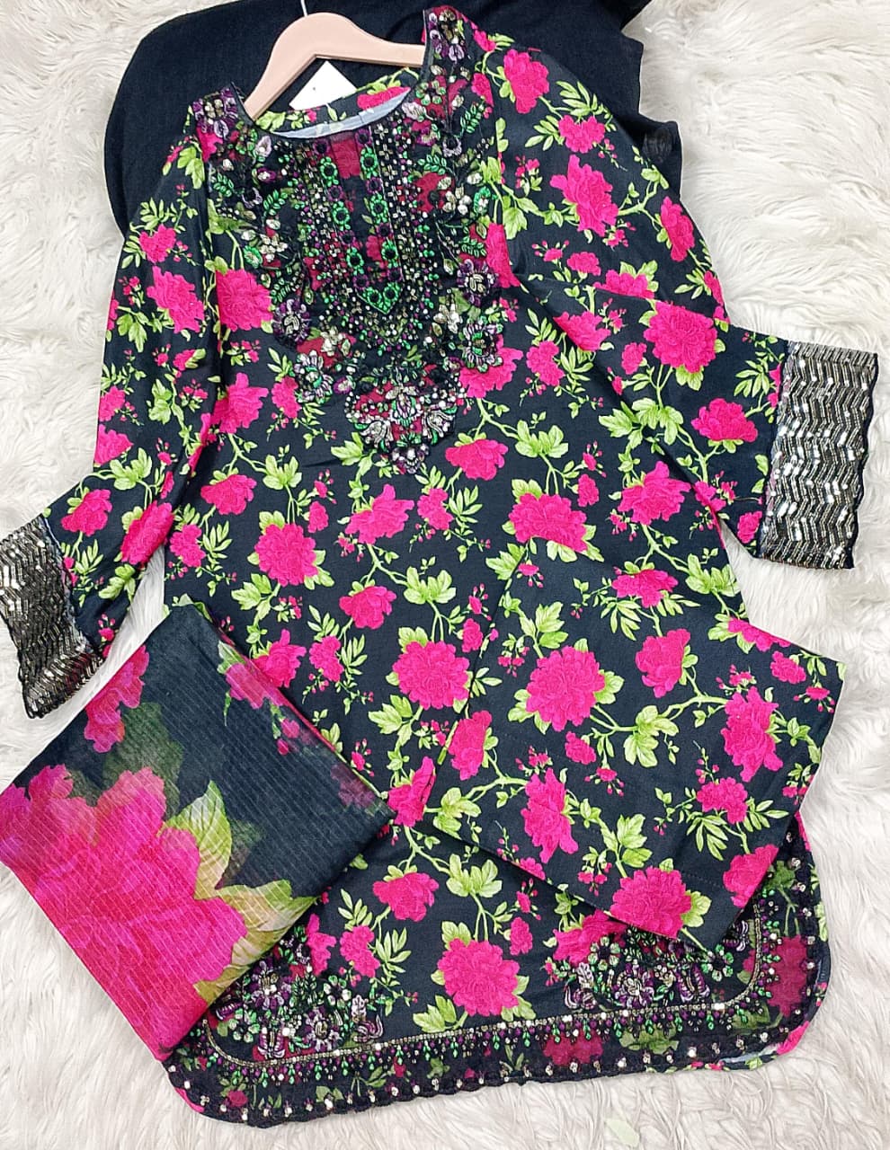 3 PIECE - EMBROIDERED LAWN SUIT