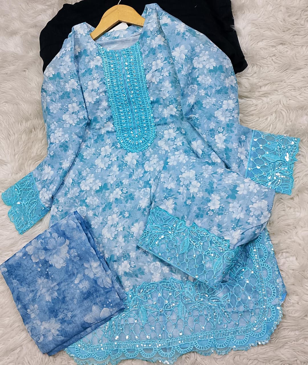 3 PIECE - EMBROIDERED LAWN SUIT