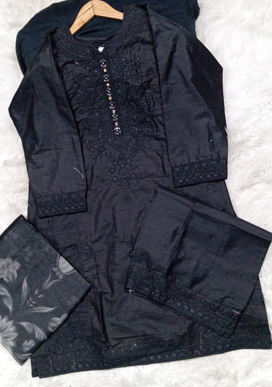 3 PIECE - EMBROIDERED LAWN SUIT