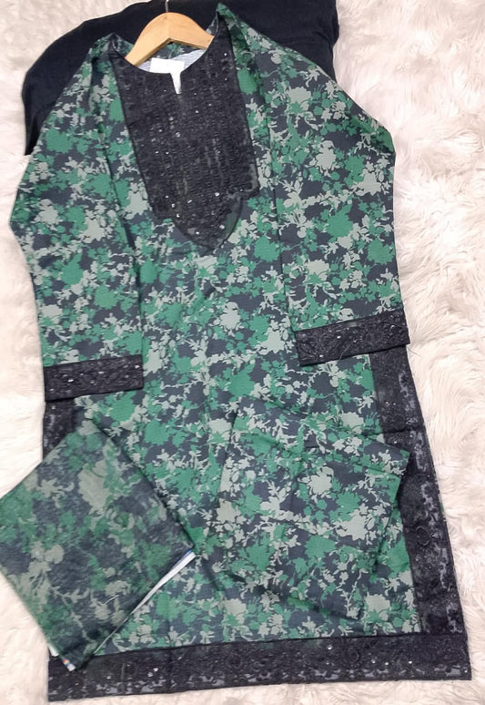 3 PIECE - EMBROIDERED LAWN SUIT