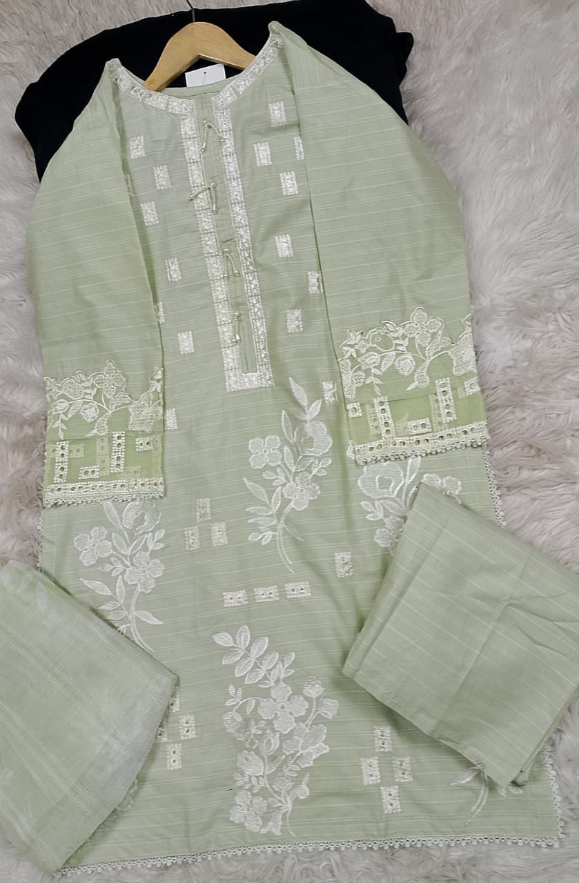 3 PIECE - EMBROIDERED LAWN SUIT