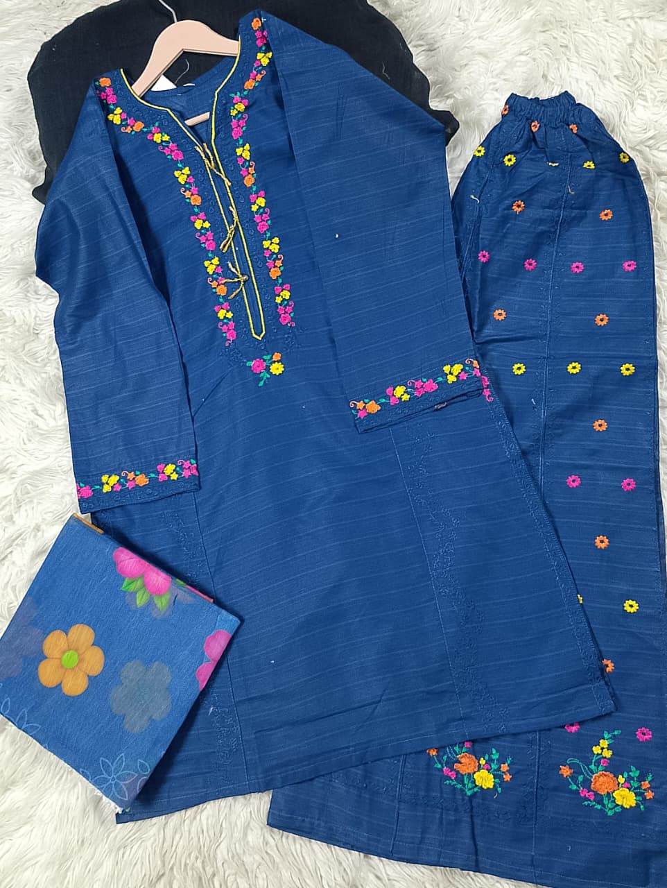 3 PIECE - EMBROIDERED LAWN SUIT