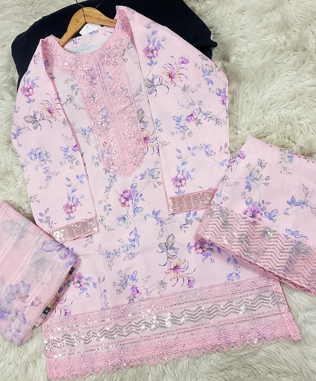 3 PIECE - EMBROIDERED LAWN SUIT