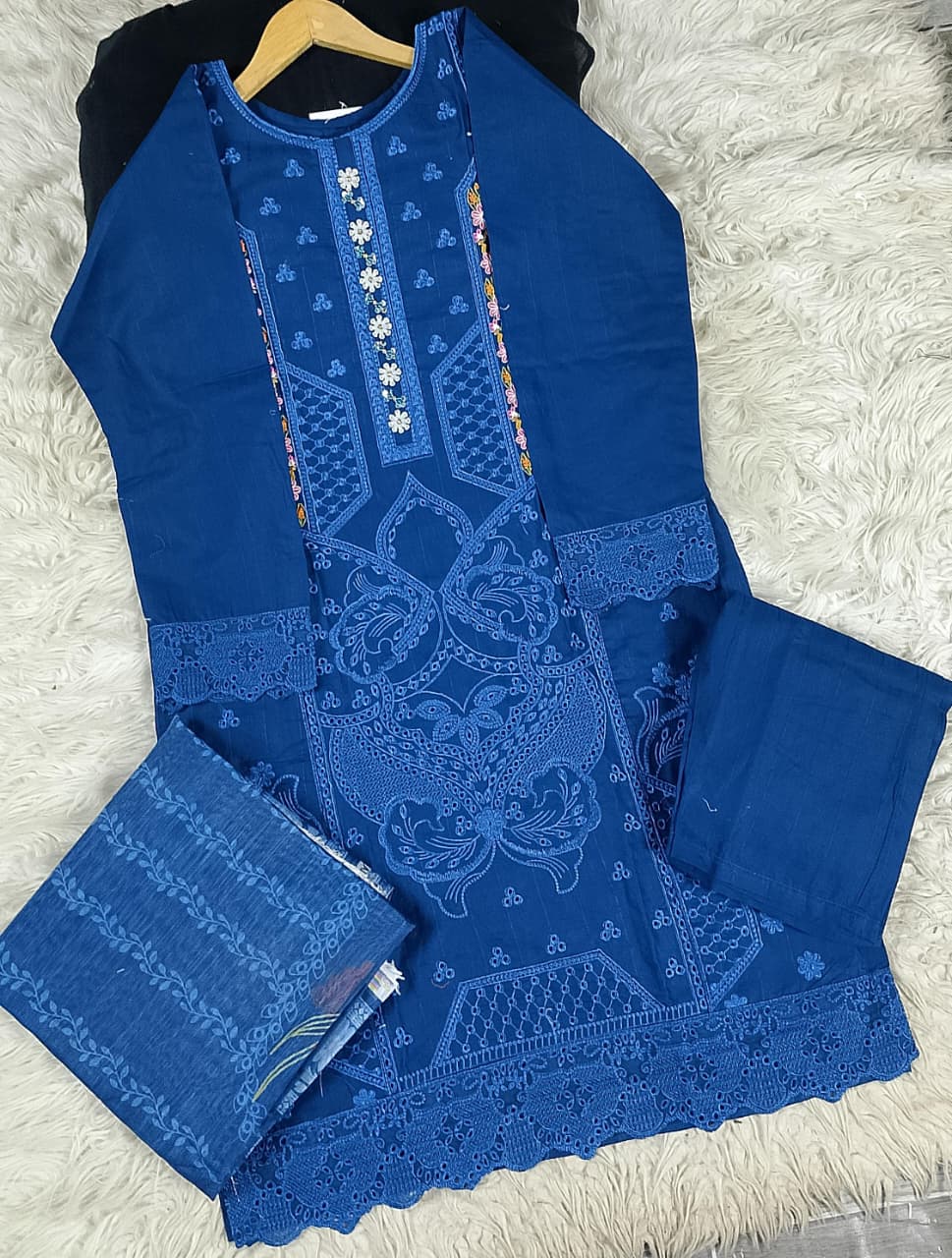 3 PIECE - EMBROIDERED LAWN SUIT