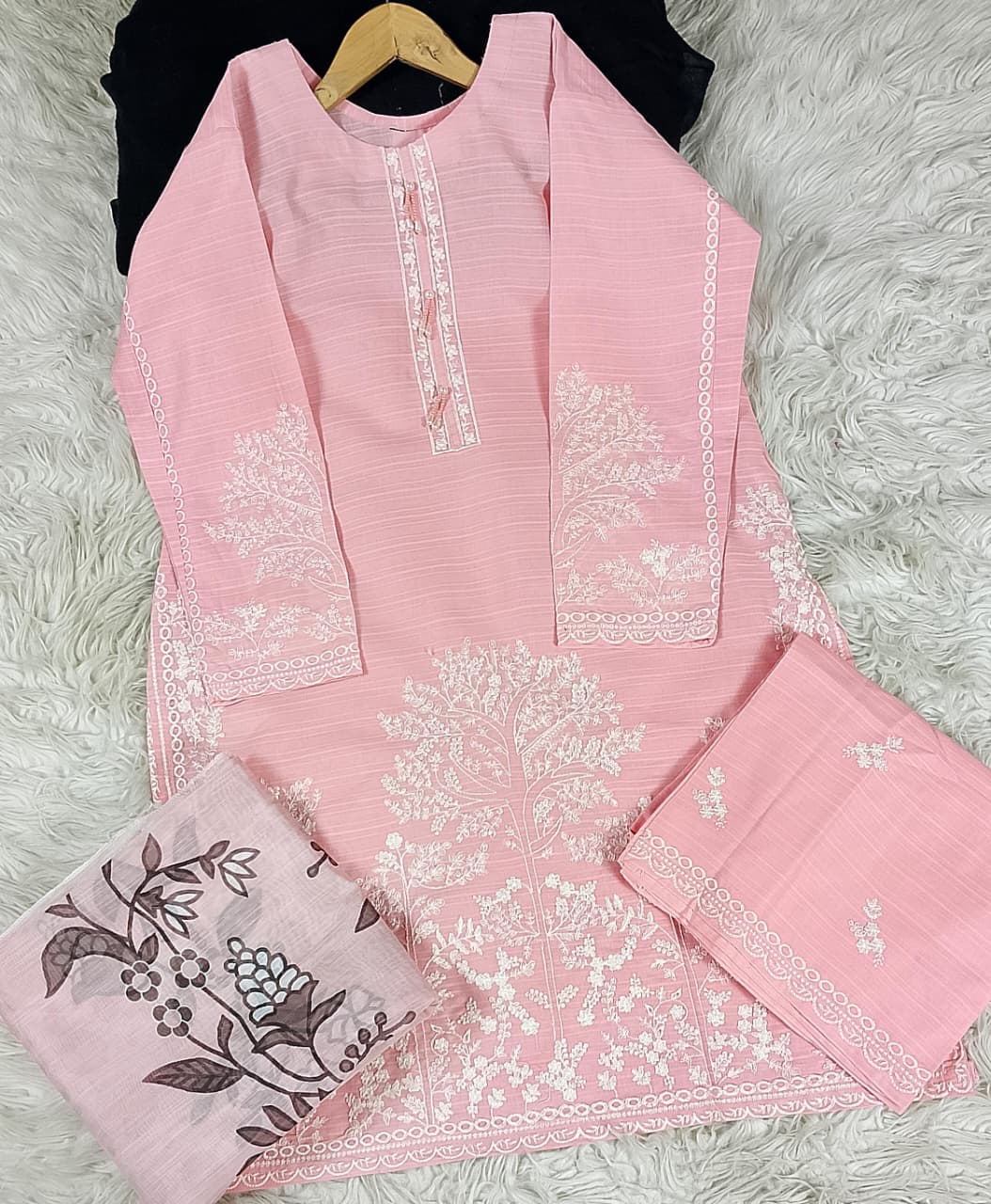 3 PIECE - EMBROIDERED LAWN SUIT
