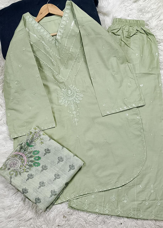 3 PIECE - EMBROIDERED LAWN SUIT