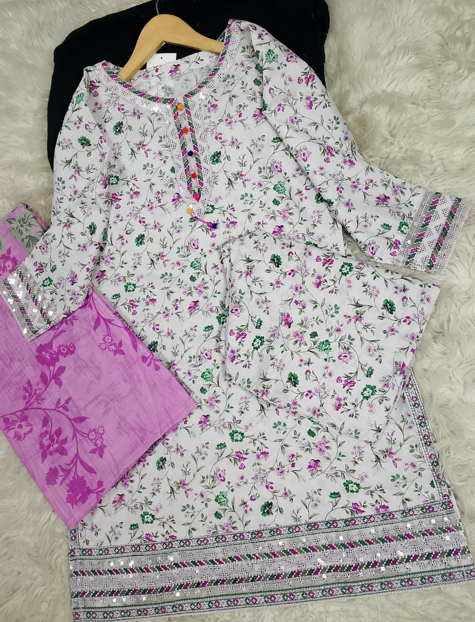 3 PIECE - EMBROIDERED LAWN SUIT