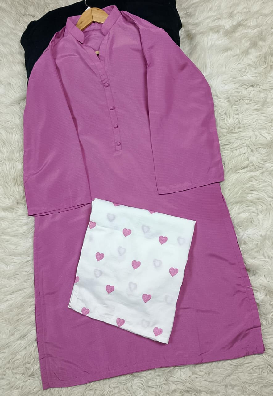 2 PIECE - EMBROIDERED LAWN SUIT