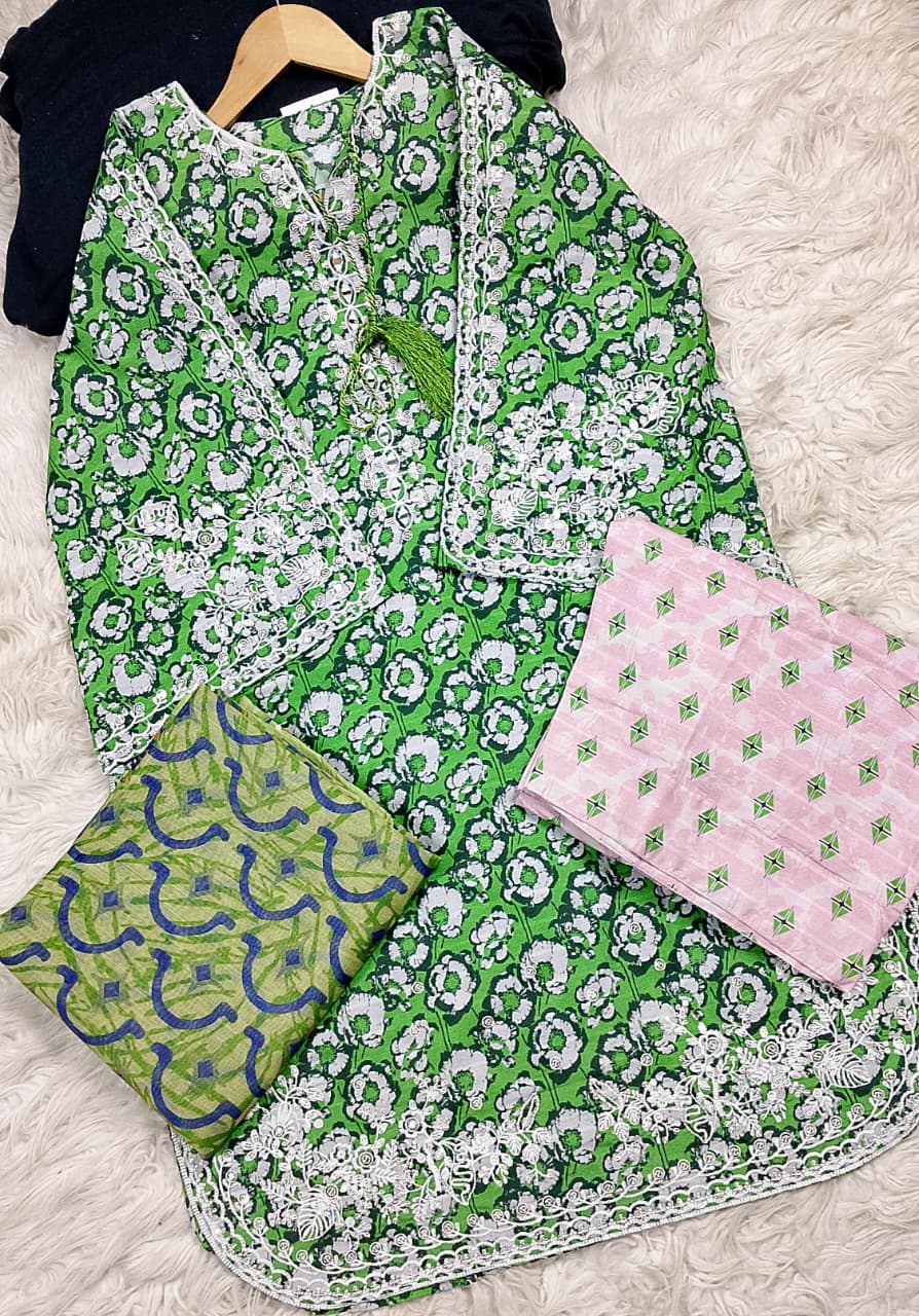 3 PIECE - EMBROIDERED LAWN SUIT