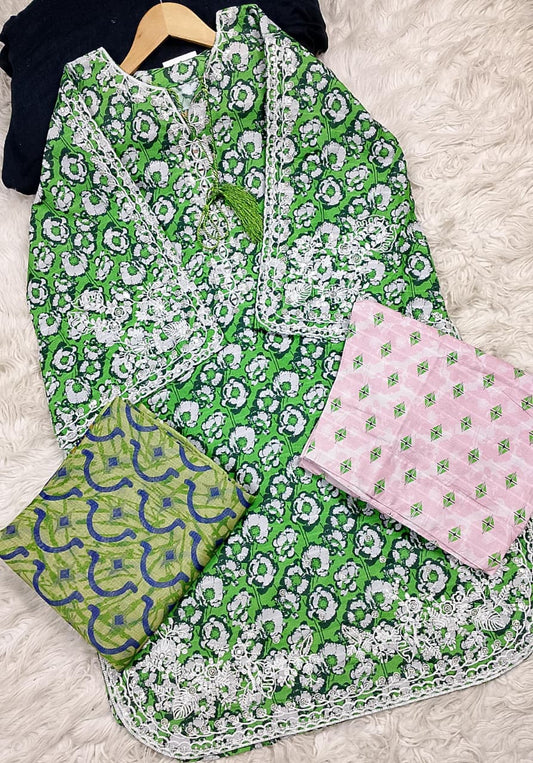 3 PIECE - EMBROIDERED LAWN SUIT