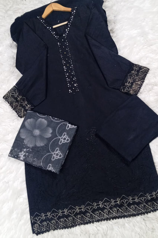 3 PIECE - EMBROIDERED LAWN SUIT