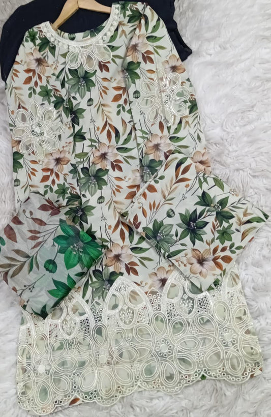 3 PIECE - EMBROIDERED LAWN SUIT