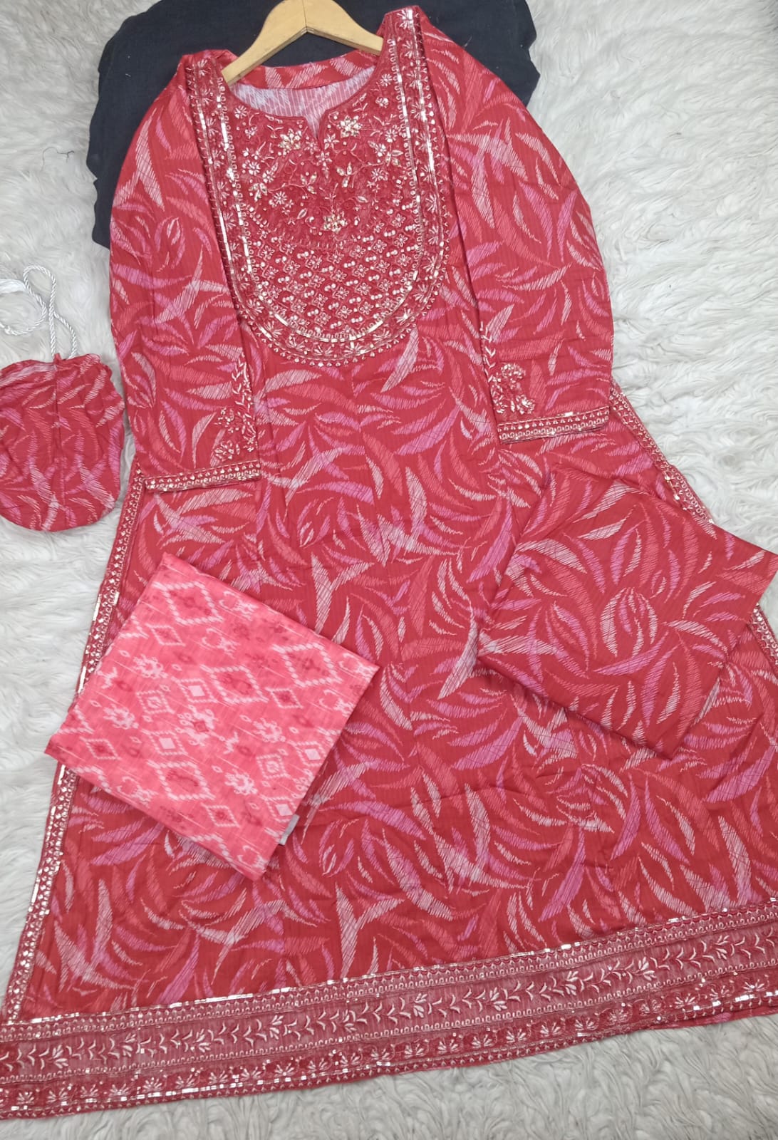 3 PIECE - EMBROIDERED LAWN SUIT