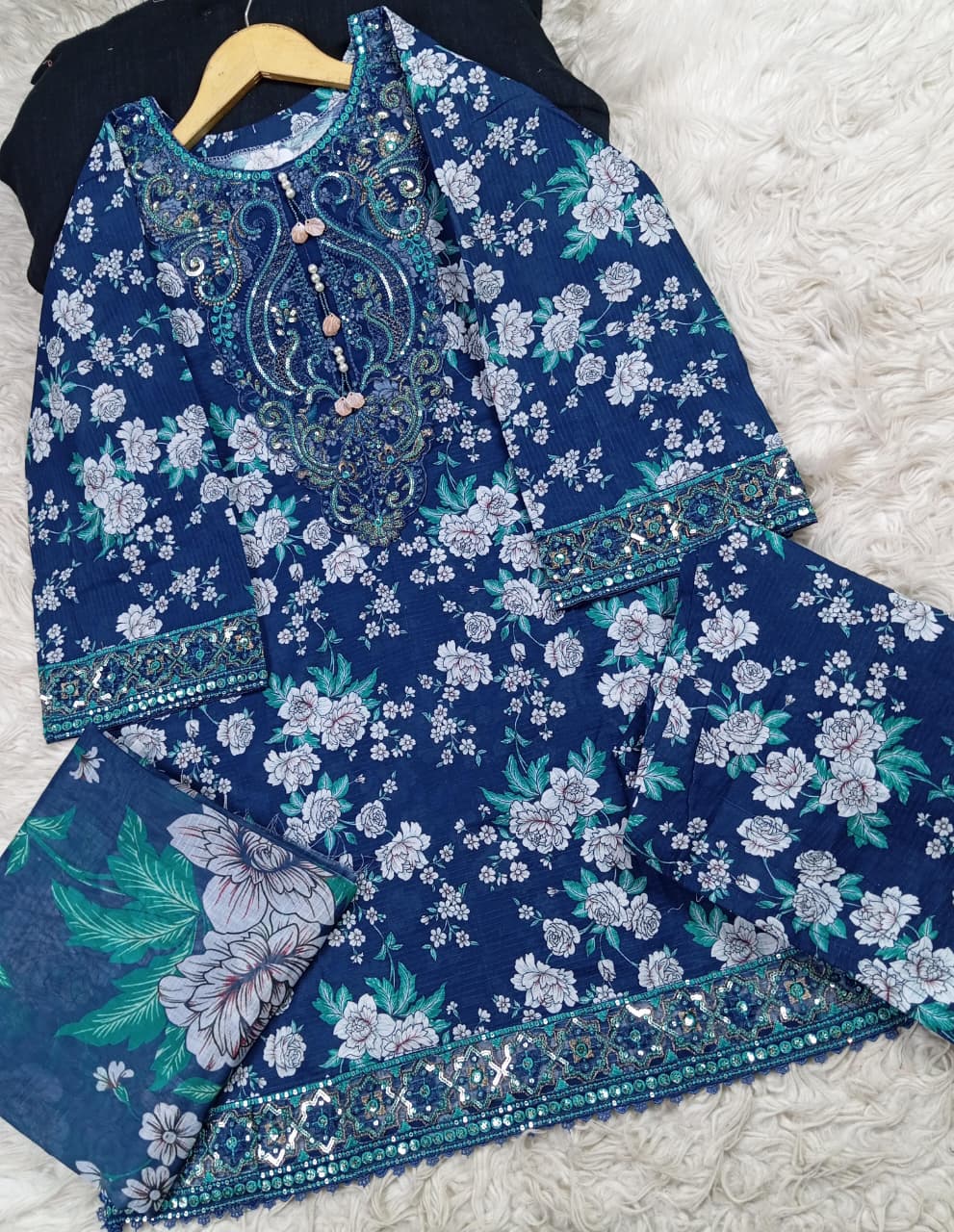 3 PIECE - EMBROIDERED LAWN SUIT