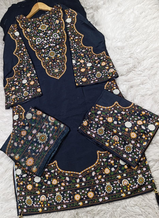 3 PIECE - EMBROIDERED LAWN SUIT