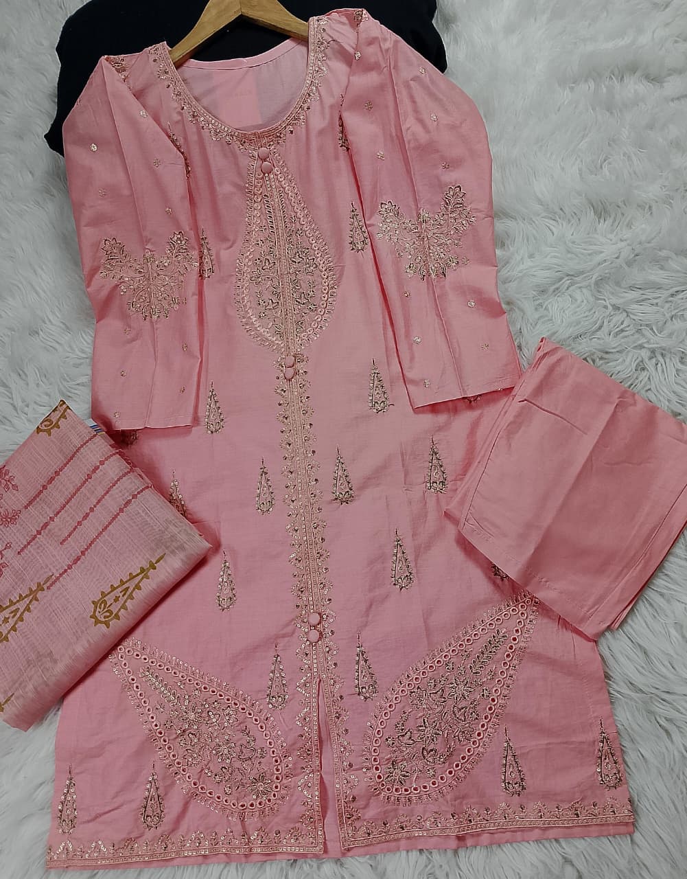 3 PIECE - EMBROIDERED LAWN SUIT