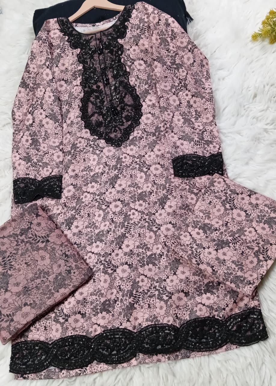 3 PIECE - EMBROIDERED LAWN SUIT