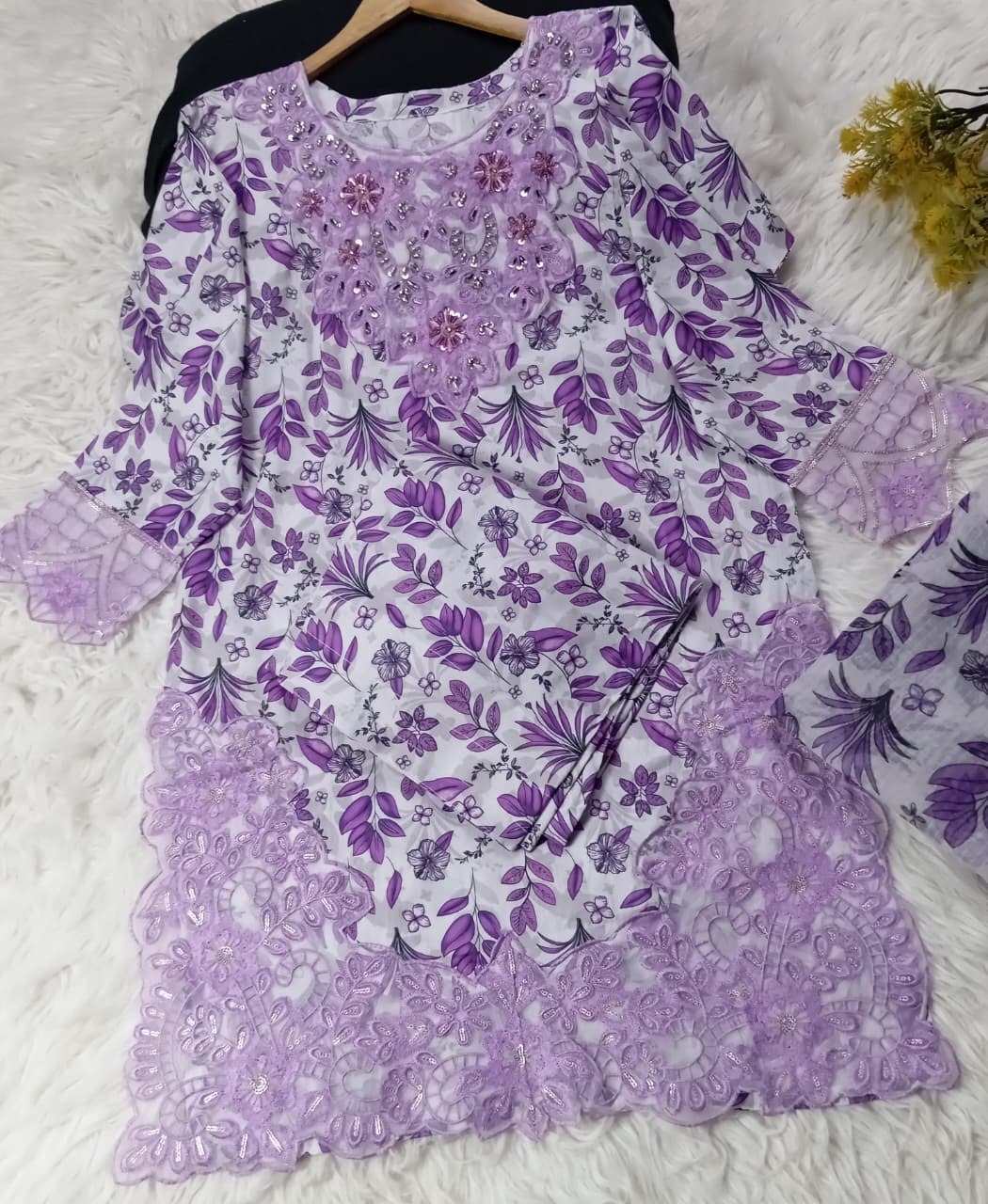 3 PIECE - EMBROIDERED LAWN SUIT
