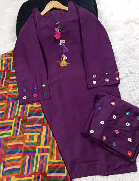 3 PIECE - EMBROIDERED LAWN SUIT