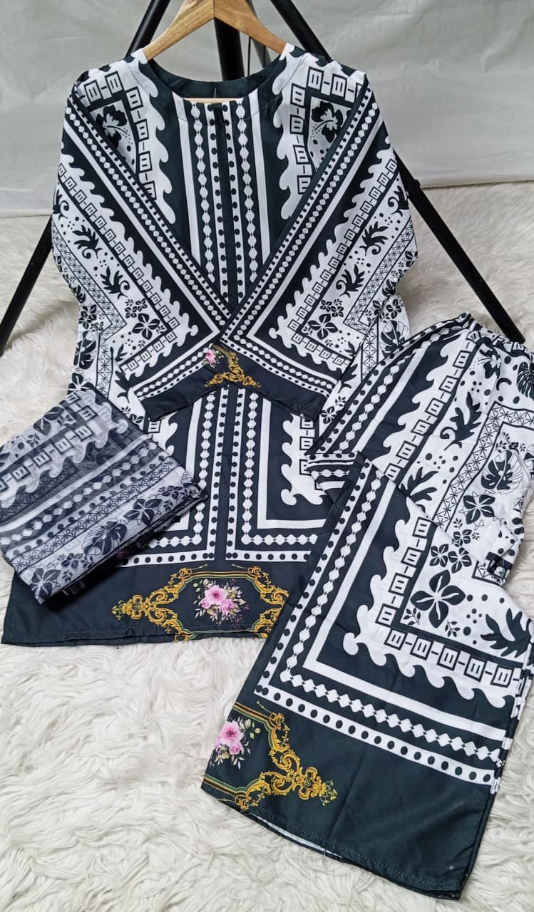 3 PIECE - EMBROIDERED LAWN SUIT