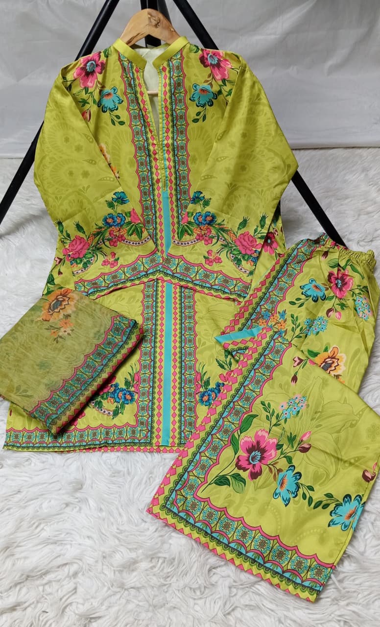3 PIECE - EMBROIDERED LAWN SUIT