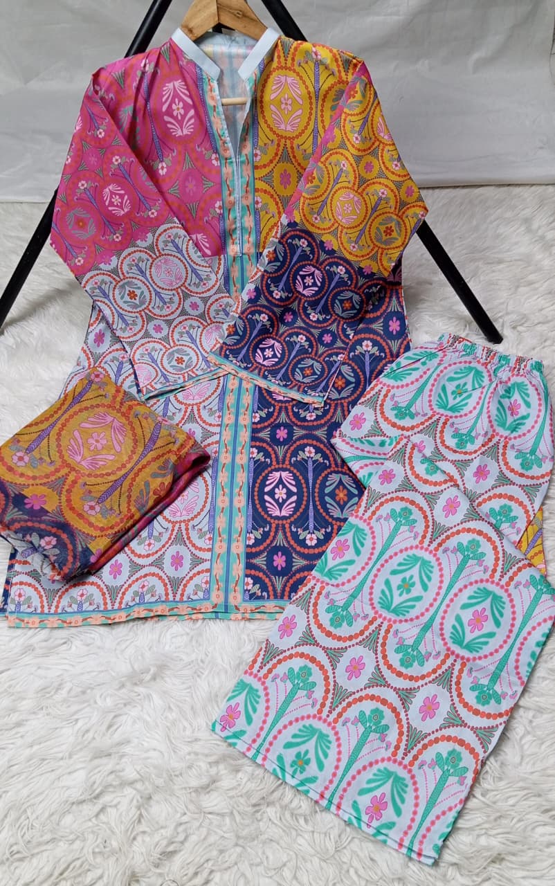 3 PIECE - EMBROIDERED LAWN SUIT