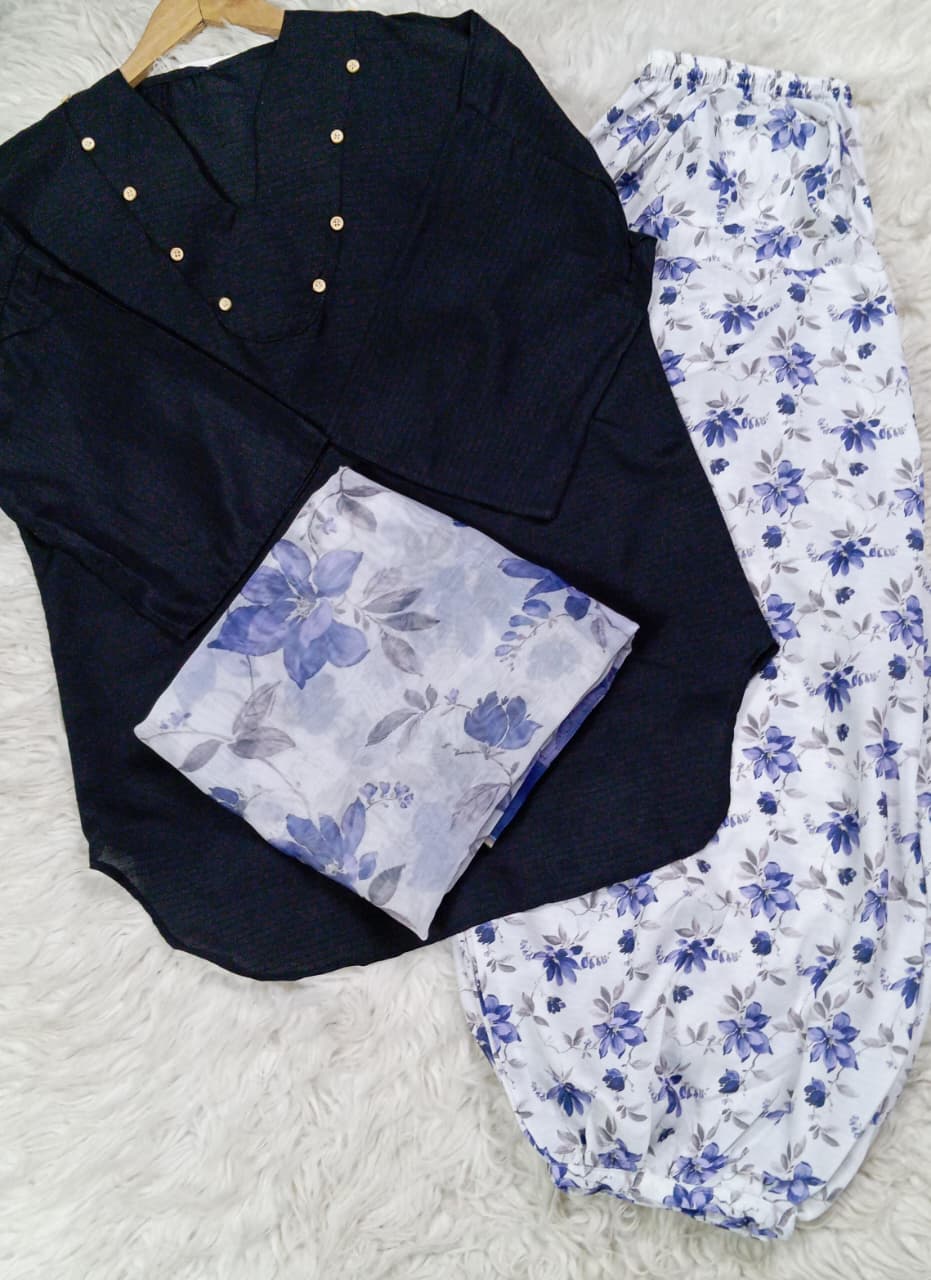 3 PIECE - EMBROIDERED LAWN SUIT