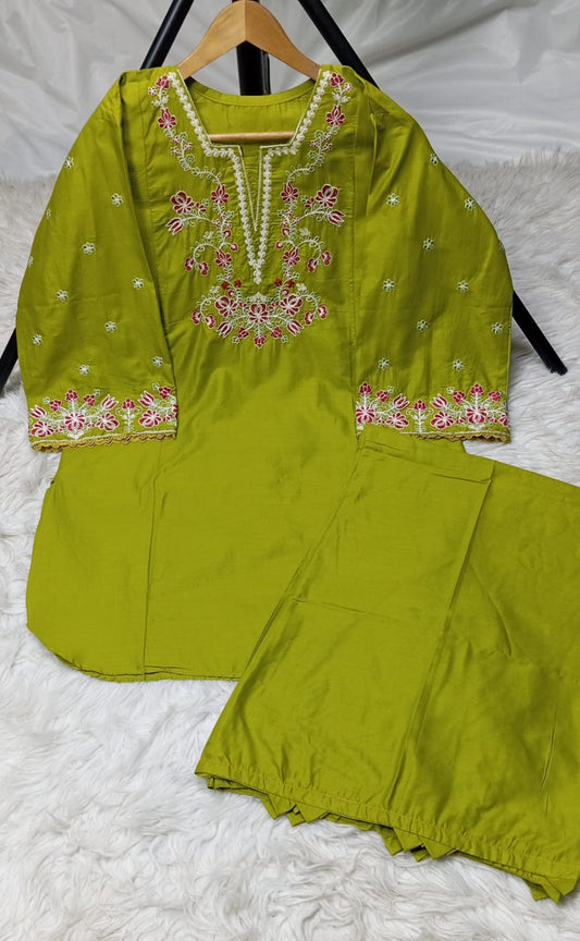 3 PIECE - EMBROIDERED LAWN SUIT