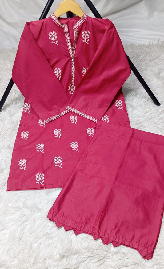 3 PIECE - EMBROIDERED LAWN SUIT