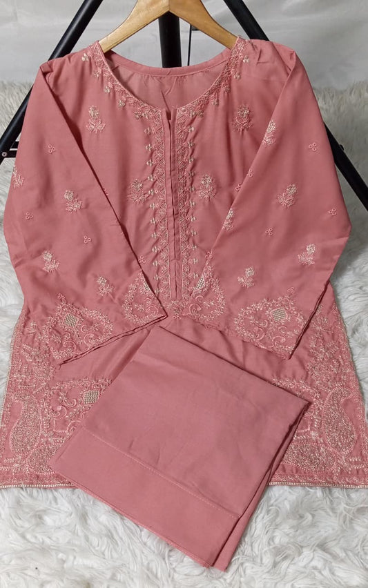 2 PIECE - EMBROIDERED LAWN SUIT