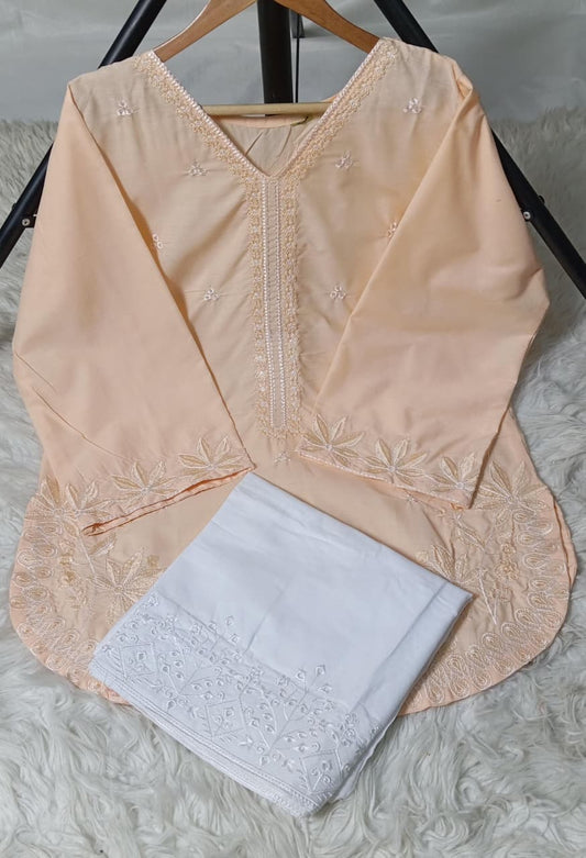2 PIECE - EMBROIDERED LAWN SUIT
