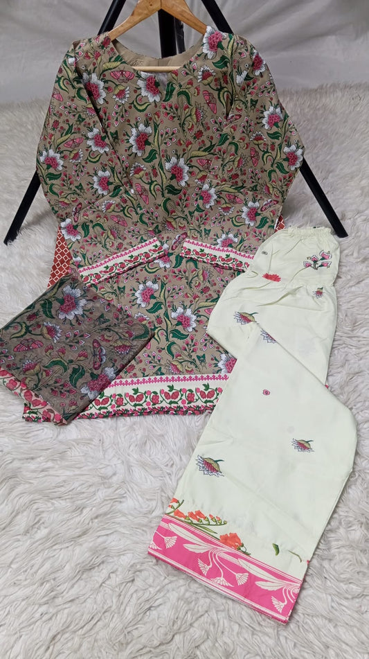 3 PIECE - EMBROIDERED LAWN SUIT