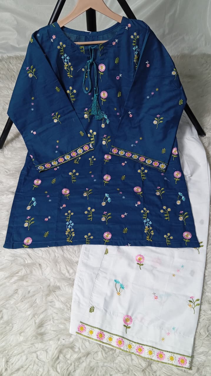 2 PIECE - EMBROIDERED LAWN SUIT