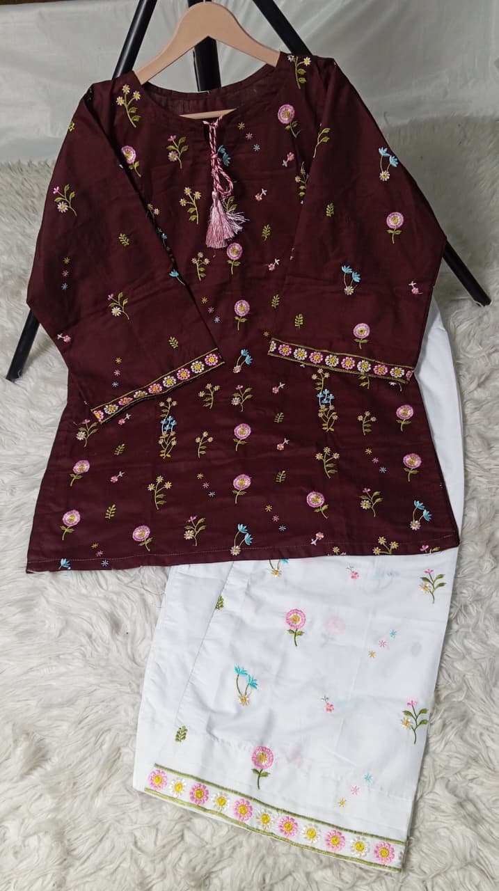 2 PIECE - EMBROIDERED LAWN SUIT