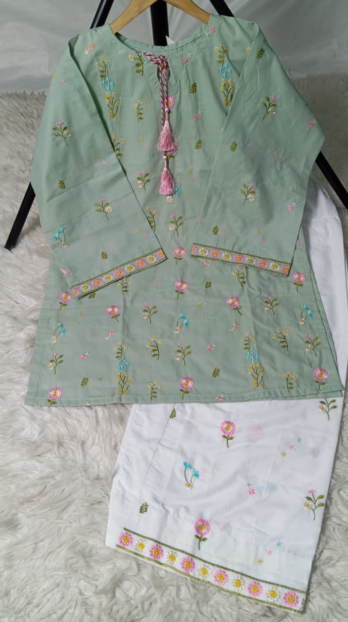 2 PIECE - EMBROIDERED LAWN SUIT